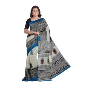 pure cotton sarees with god buddha face