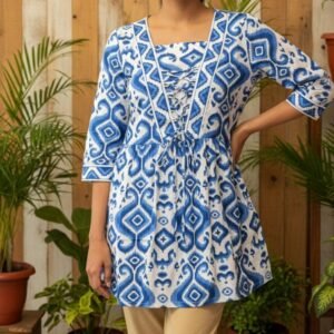 Peplum Cotton Short Kurti