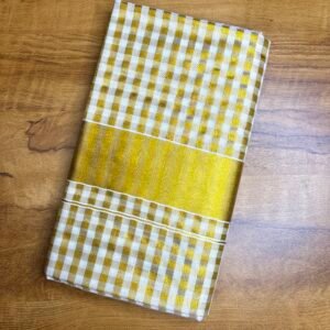 Set saree Check prints SS007