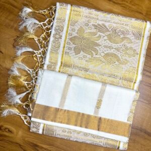 Set saree with kunjalam SE006