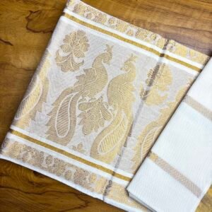 Set Saree Mayil print SS005