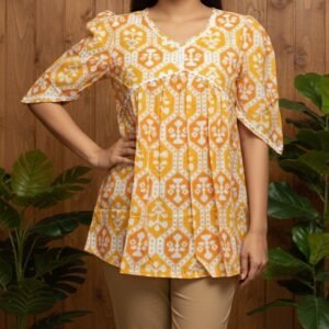 Peplum Cotton Short Kurti