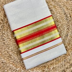 Checked Set Saree-MSS002 Copy