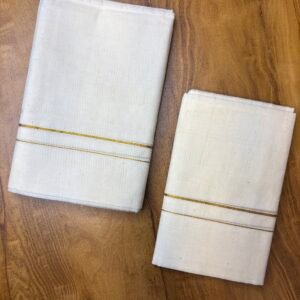 Puliyilakara set mund Golden