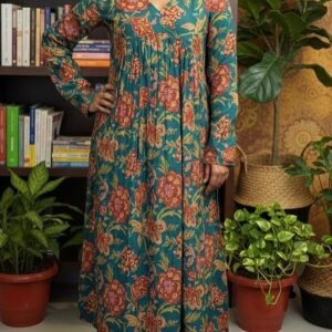 Cotton Aliya Cut Kurti with Chudi Sleeves