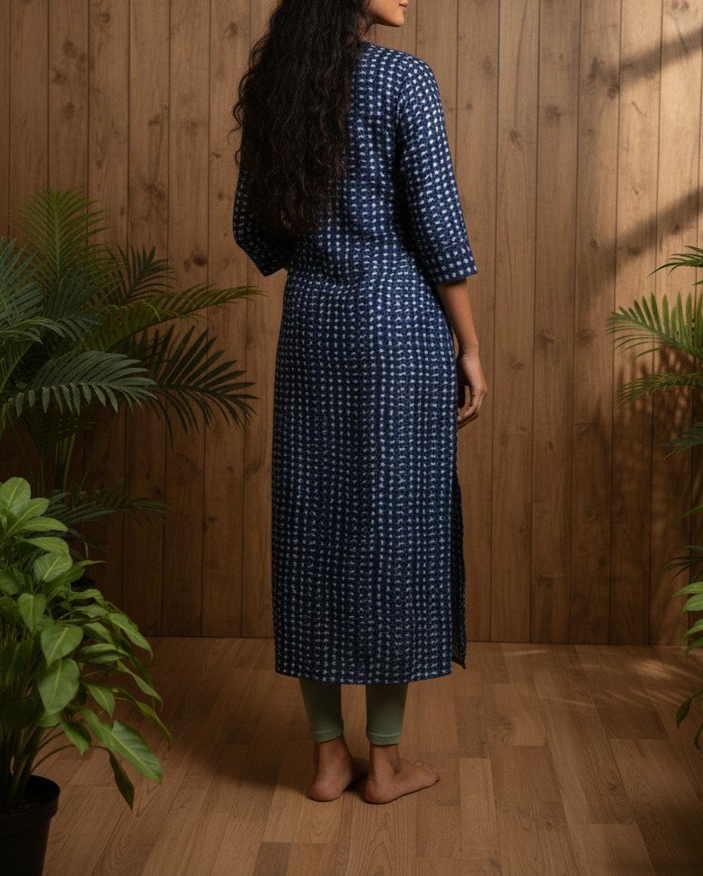 Rayon Kurti -Slitted with lining - Image 3