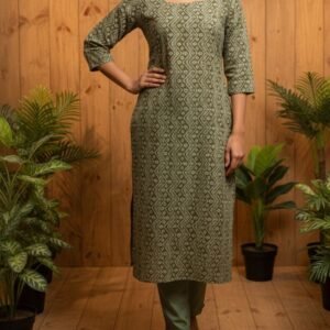 Cotton Kurti -Slitted With lining