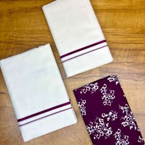 Premium Puliyilakara set mund-Blouse material