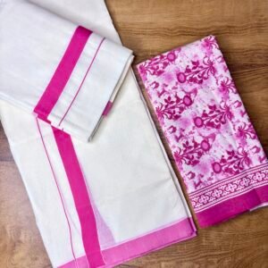 കട്ടിക്കര-Kattikara set mund-Blouse material