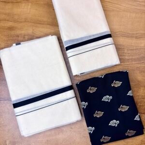 കട്ടിക്കര-1/2 Kattikara set mund-Blouse material