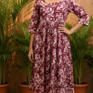 Cotton Blend Feeding Kurti with Aliya Cut & Side Zip – Comfortable & Stylish Maternity Wear