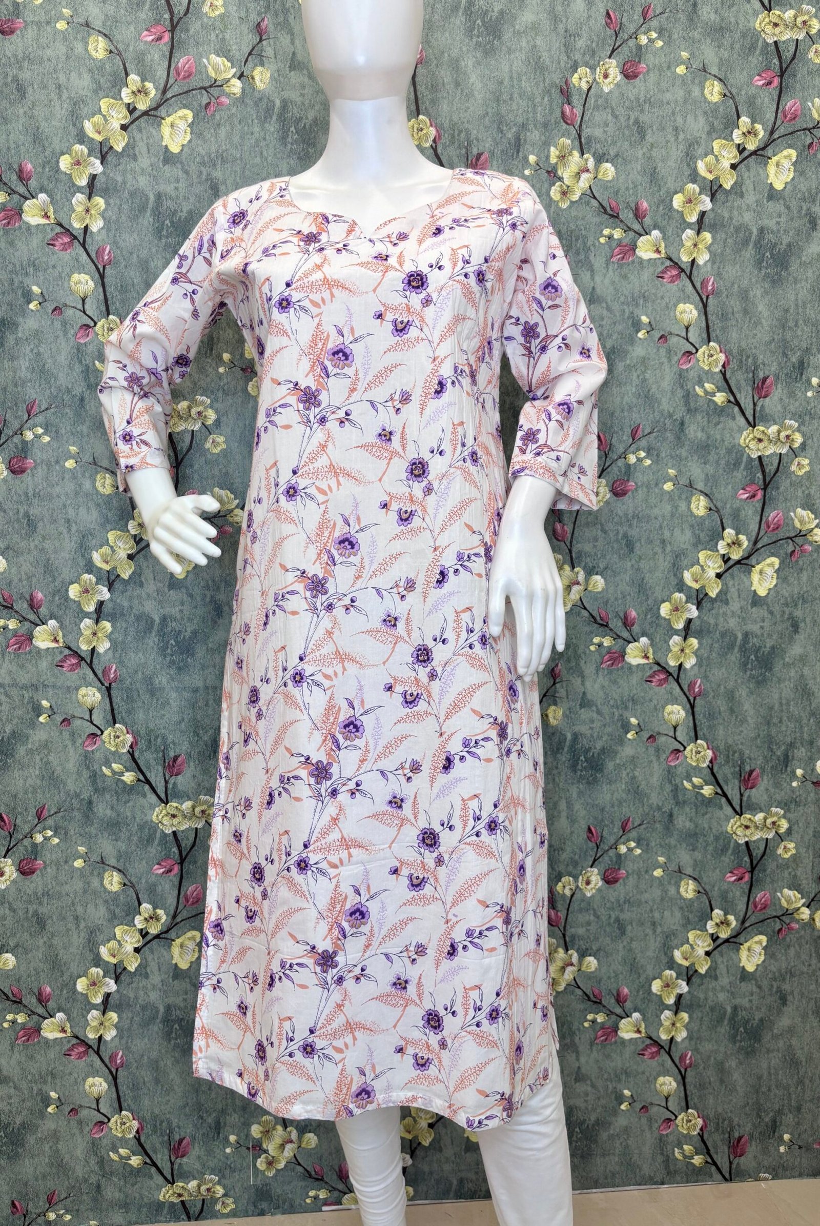 Cotton Kurti -Slitted and lining - Image 4