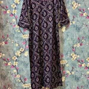 Cotton Kurti -Slitted SFS012 S