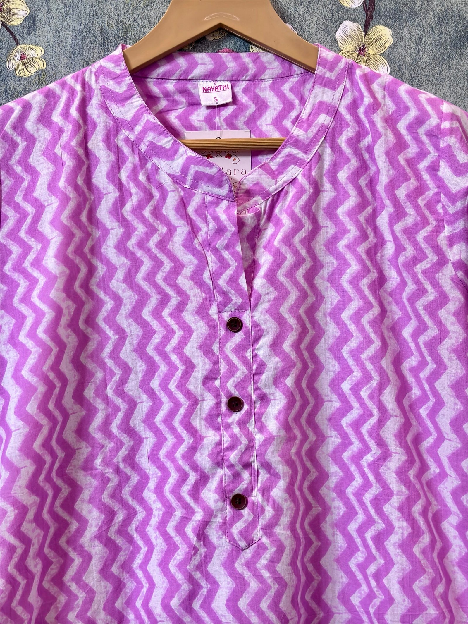 Cotton Kurti -Slitted and lining SFS001 S - Image 2