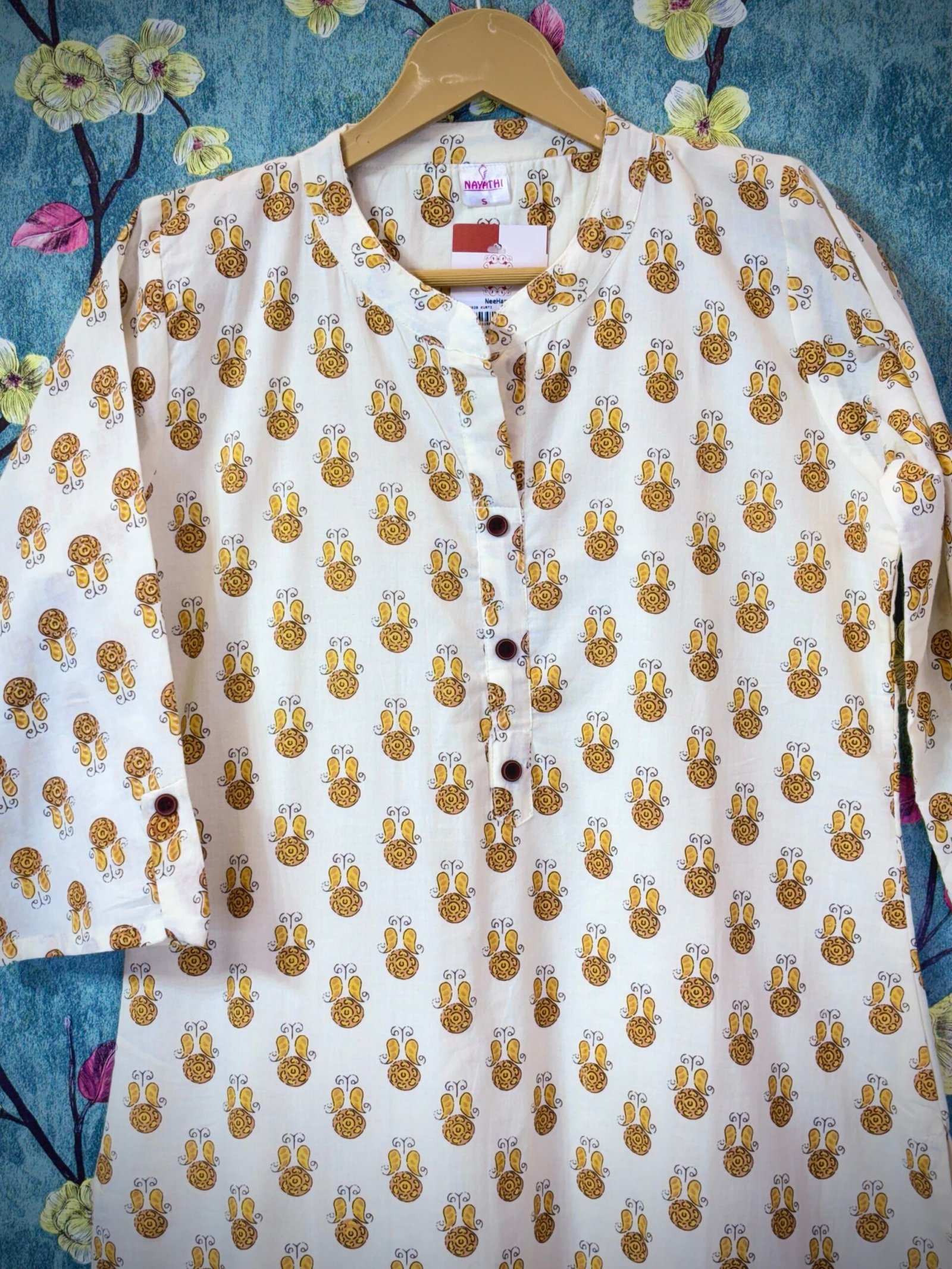 Cotton Kurti -Slitted and lining SFS007C S - Image 2