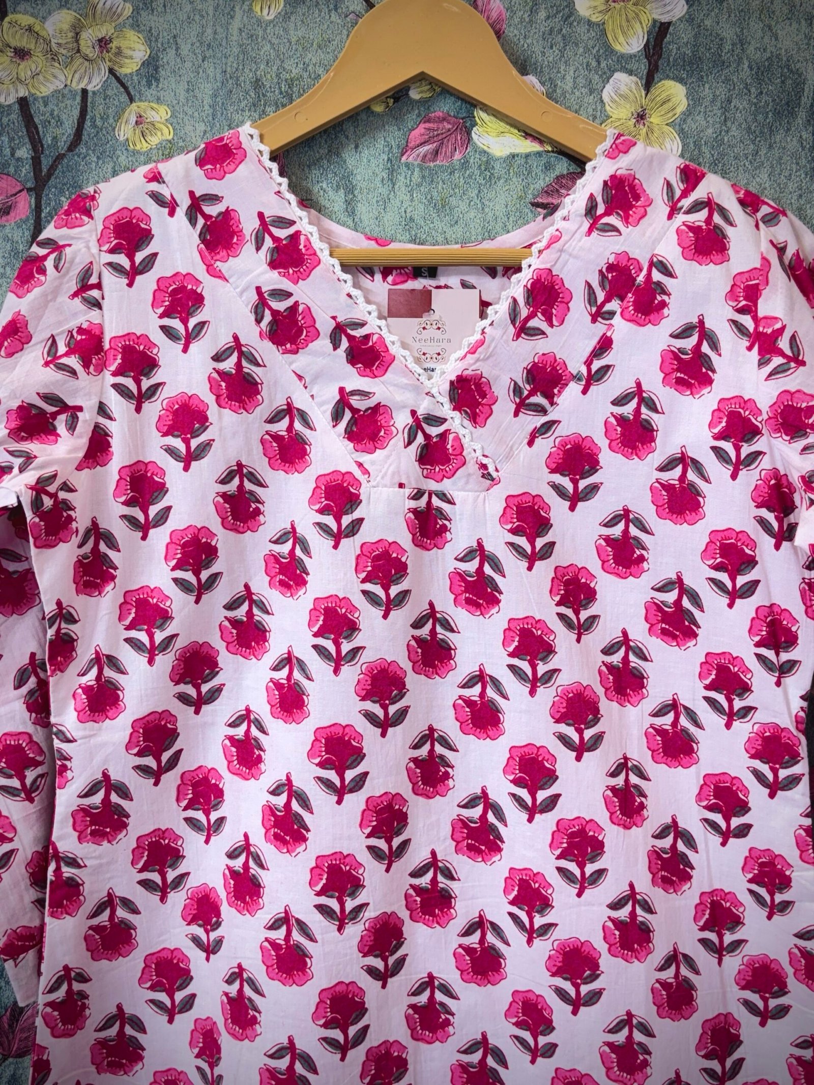 Cotton Kurti -Slitted and lining SFS017 XL - Image 2
