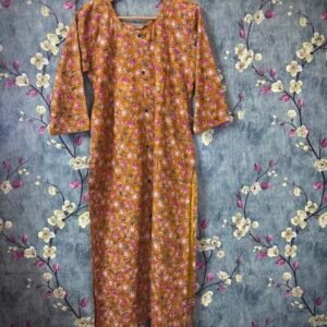 Cotton Kurti -Slitted and lining SFS022 M