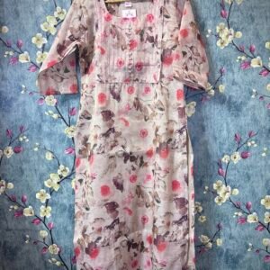 Tissue- Silk Kurti -Slitted and lining SFS024 M