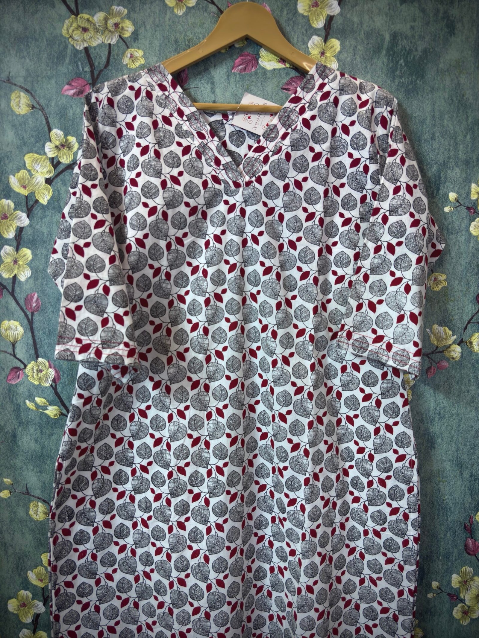 Cotton Kurti -Slitted and lining SFS030 XL - Image 3