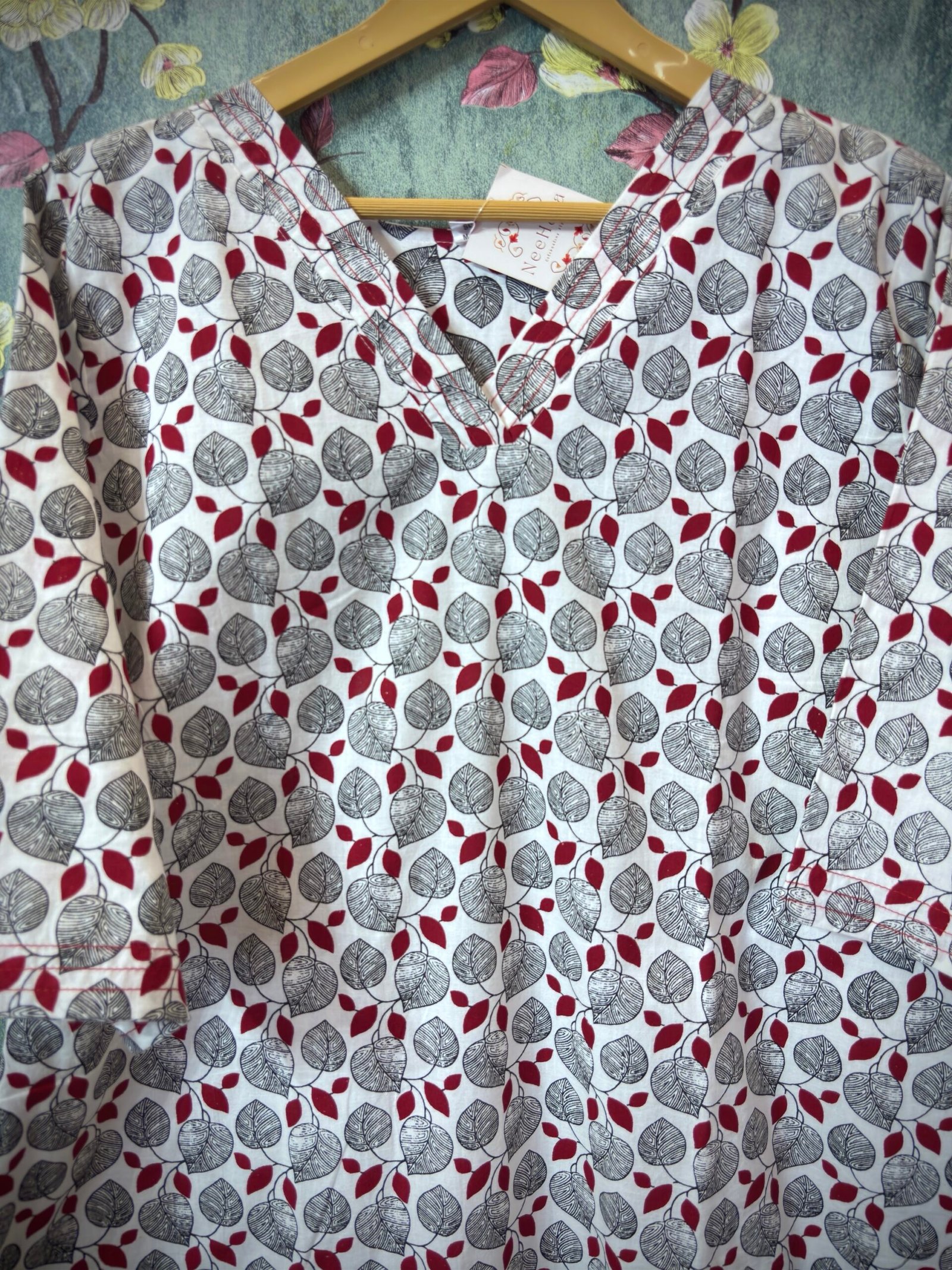 Cotton Kurti -Slitted and lining SFS030 XL - Image 2