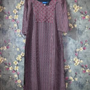 Cotton Kurti -Slitted and lining SFS033 XL