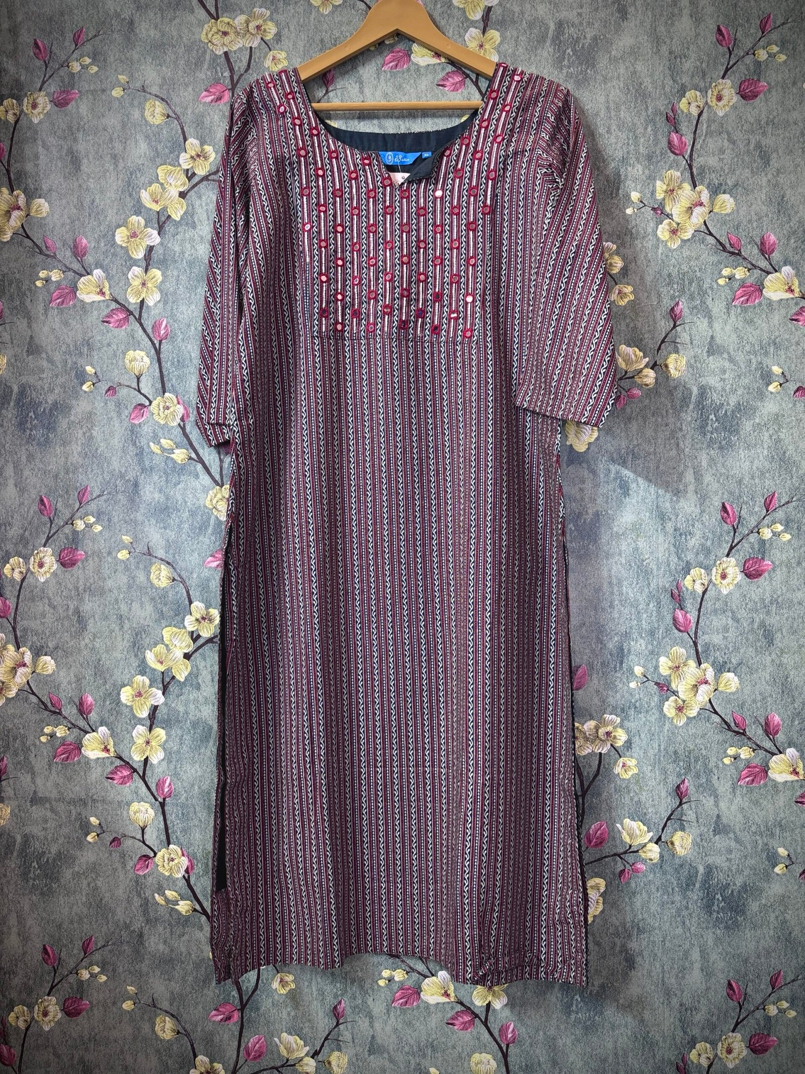 Cotton Kurti -Slitted and lining SFS033 XL
