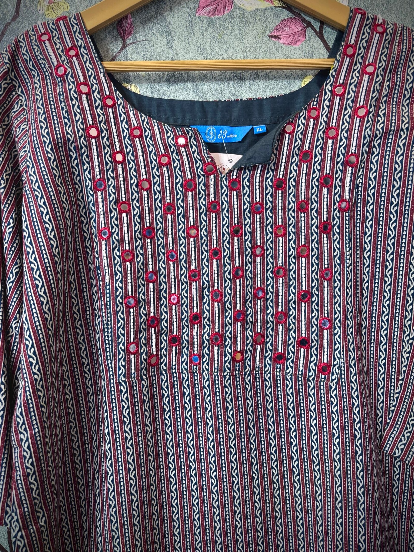 Cotton Kurti -Slitted and lining SFS033 XL - Image 3