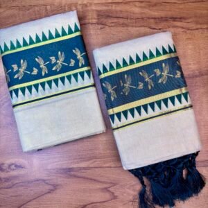 Premium Tissue Set Mundu with Kunjalam – 2.80 Meter