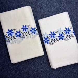 Premium Kerala Gada Cotton Mundu Set (2.60 Mtr)