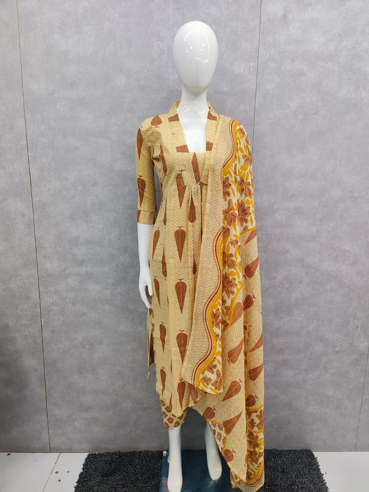 Pure Jaipur Cotton Top, Bottom & Dupatta Set – Elegant Party & Semi-Party Wear Collection 5062026B - Image 4