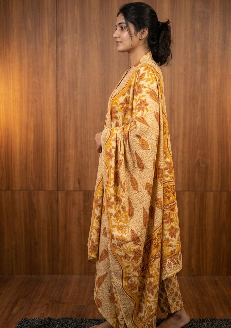 Pure Jaipur Cotton Top, Bottom & Dupatta Set – Elegant Party & Semi-Party Wear Collection 5062026B - Image 3