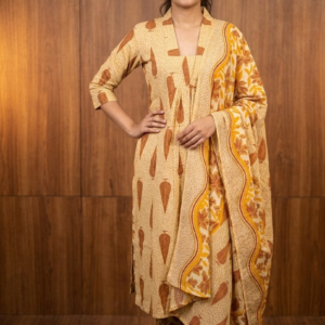 Pure Jaipur Cotton Top, Bottom & Dupatta Set – Elegant Party & Semi-Party Wear Collection 5062026B