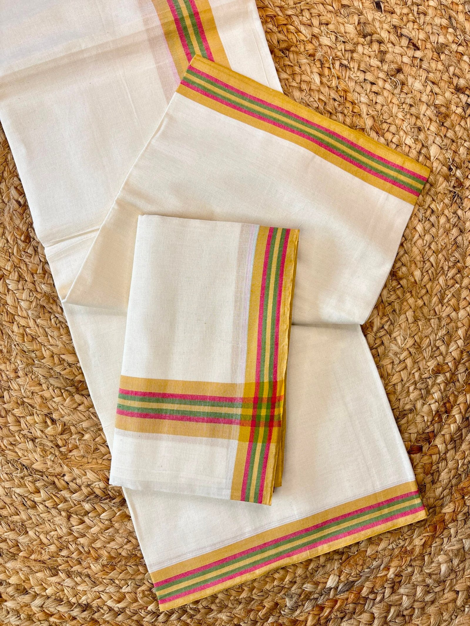 Premium Kerala Mulloth Set Mund(2.80 mtr)11 - Image 3