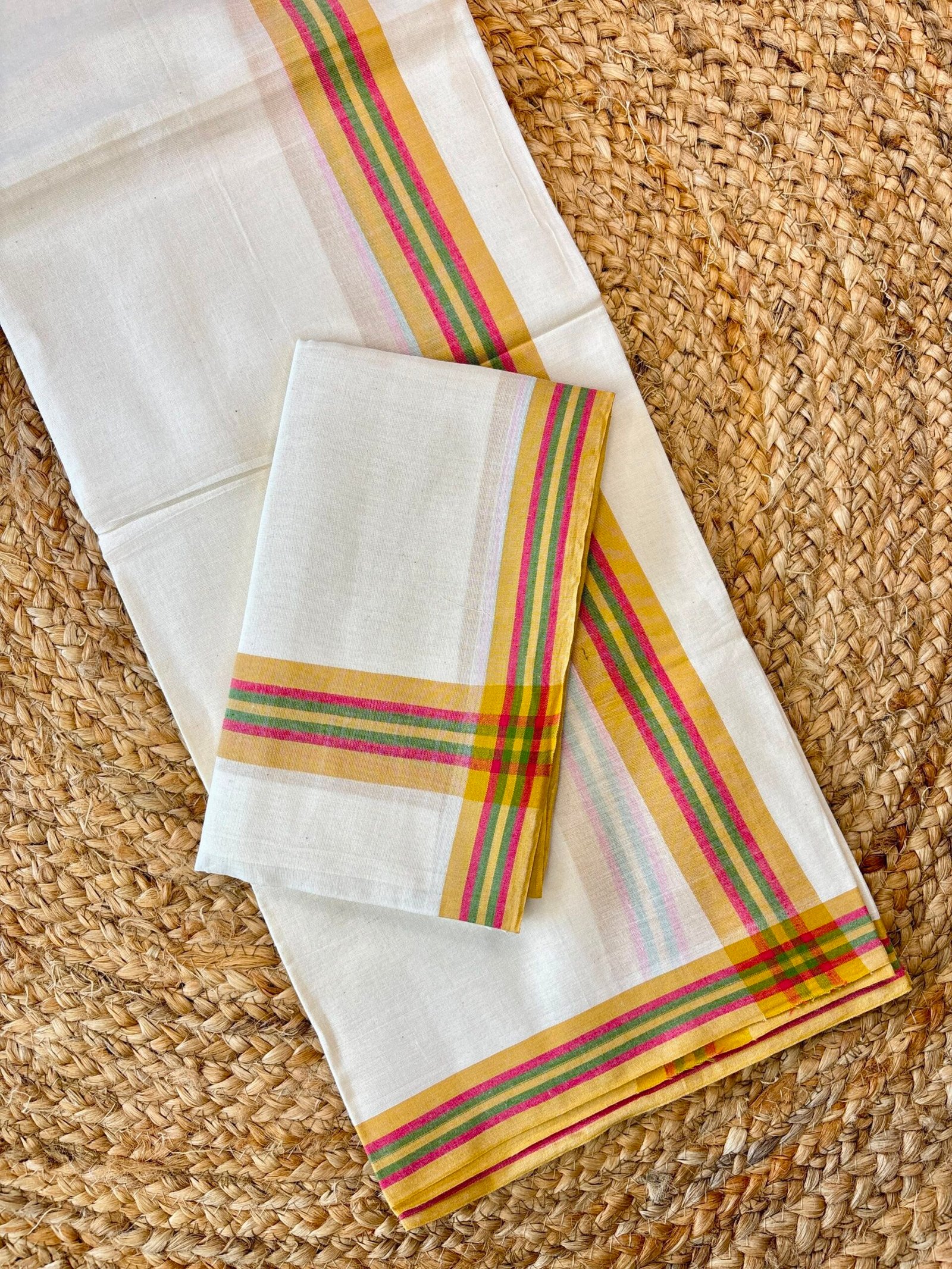 Premium Kerala Mulloth Set Mund(2.80 mtr)11 - Image 2
